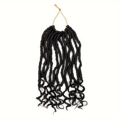 Goddess Dreadlock Curly Crochet Hair Straight Faux Locs