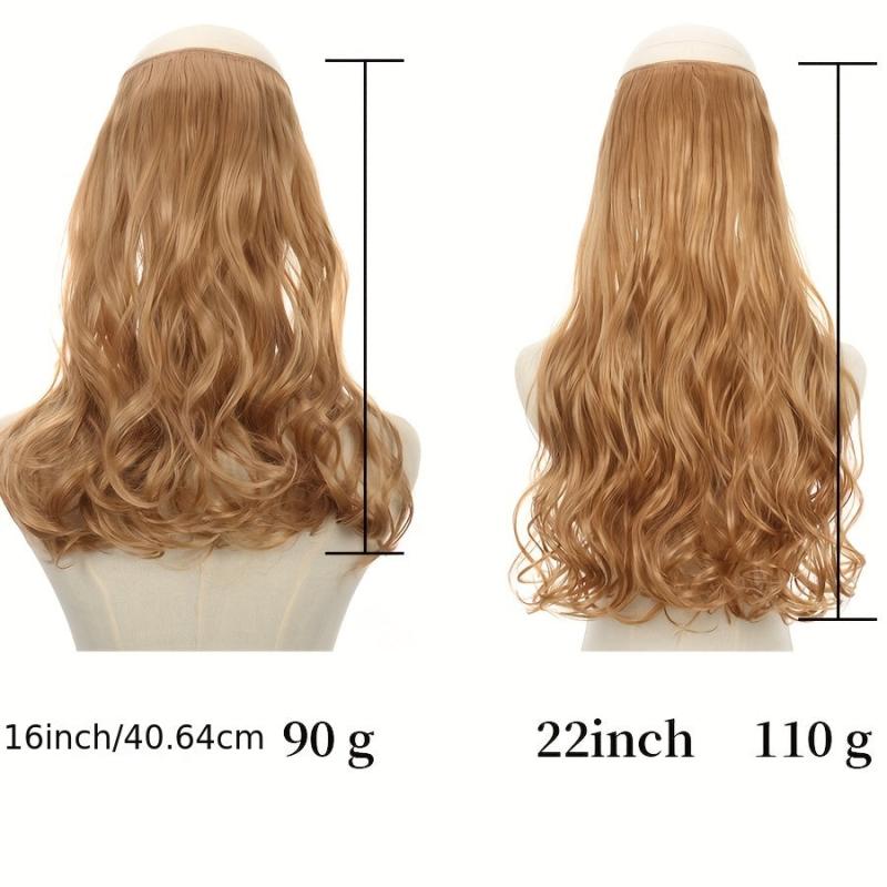 Long Wavy Hair Extensions Invisible Wire Hairpiece