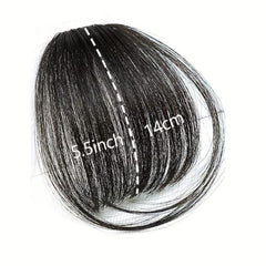 Human Hair Air Bangs With Sideburns Clip In Hair Extensions Natural Look