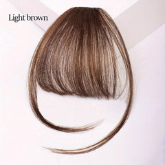 Human Hair Air Bangs With Sideburns Clip In Hair Extensions Natural Look