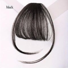 Human Hair Air Bangs With Sideburns Clip In Hair Extensions Natural Look