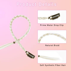 6pcs Box Braids Small Three Strand Braid Hair Pieces