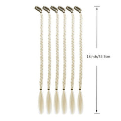 6pcs Box Braids Small Three Strand Braid Hair Pieces