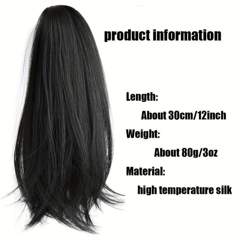 Synthetic Ponytail Extension Claw Clip Straight Hair for Women