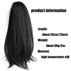 Synthetic Ponytail Extension Claw Clip Straight Hair for Women