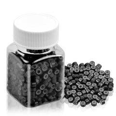 500pcs Silicone Micro Link Rings 5MMx3MM Lined Beads for Hair Extensions
