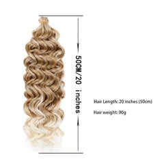 Long Curly Synthetic Crochet Hair Extensions Natural Look
