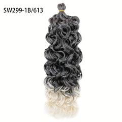Long Curly Synthetic Crochet Hair Extensions Natural Look