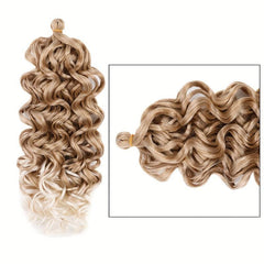Long Curly Synthetic Crochet Hair Extensions Natural Look