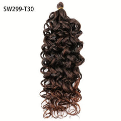 Long Curly Synthetic Crochet Hair Extensions Natural Look