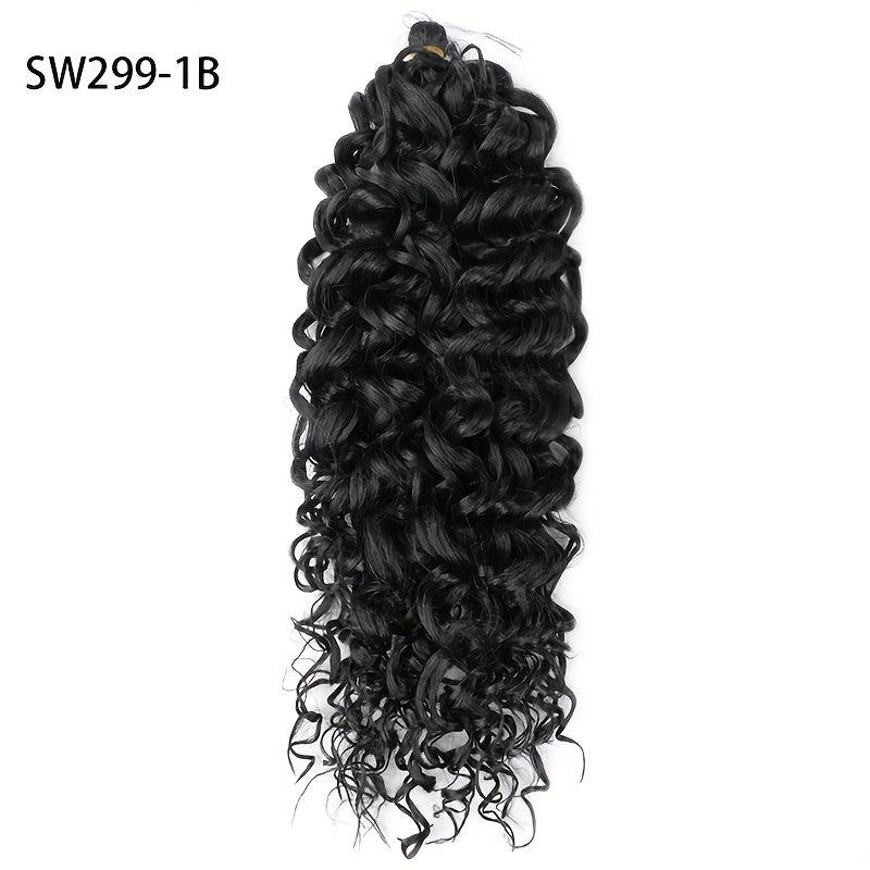 Long Curly Synthetic Crochet Hair Extensions Natural Look