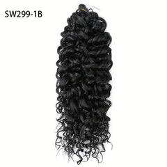 Long Curly Synthetic Crochet Hair Extensions Natural Look