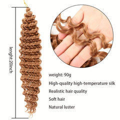 8 Cm Deep Wave Crochet Hair Extensions Ocean Wavy Braiding Hair