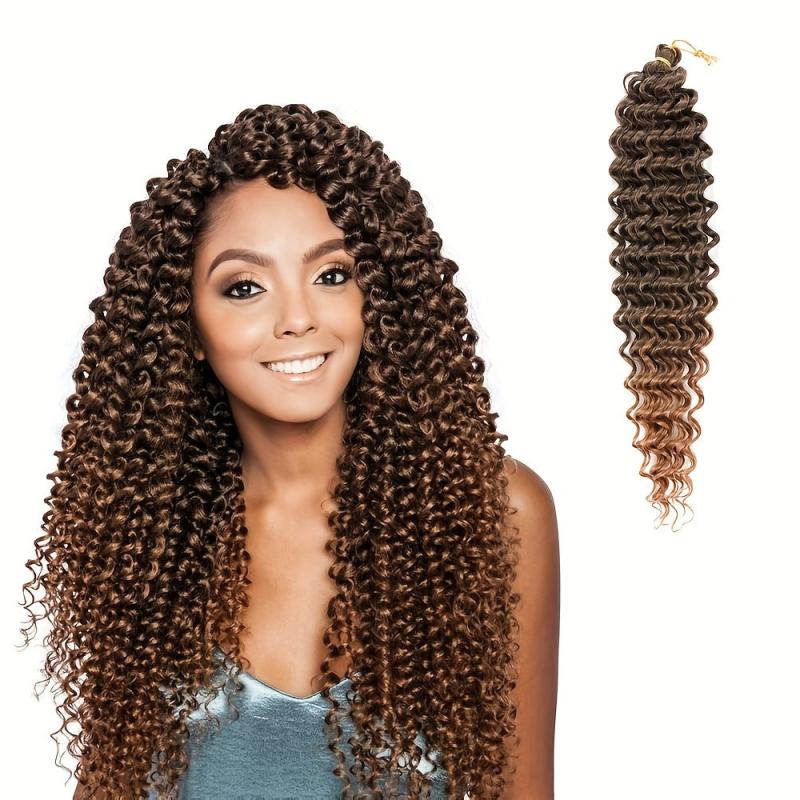 8 Cm Deep Wave Crochet Hair Extensions Ocean Wavy Braiding Hair