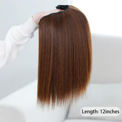 Invisible Clip In Hair Pad Hair Extension Synthetic Wig