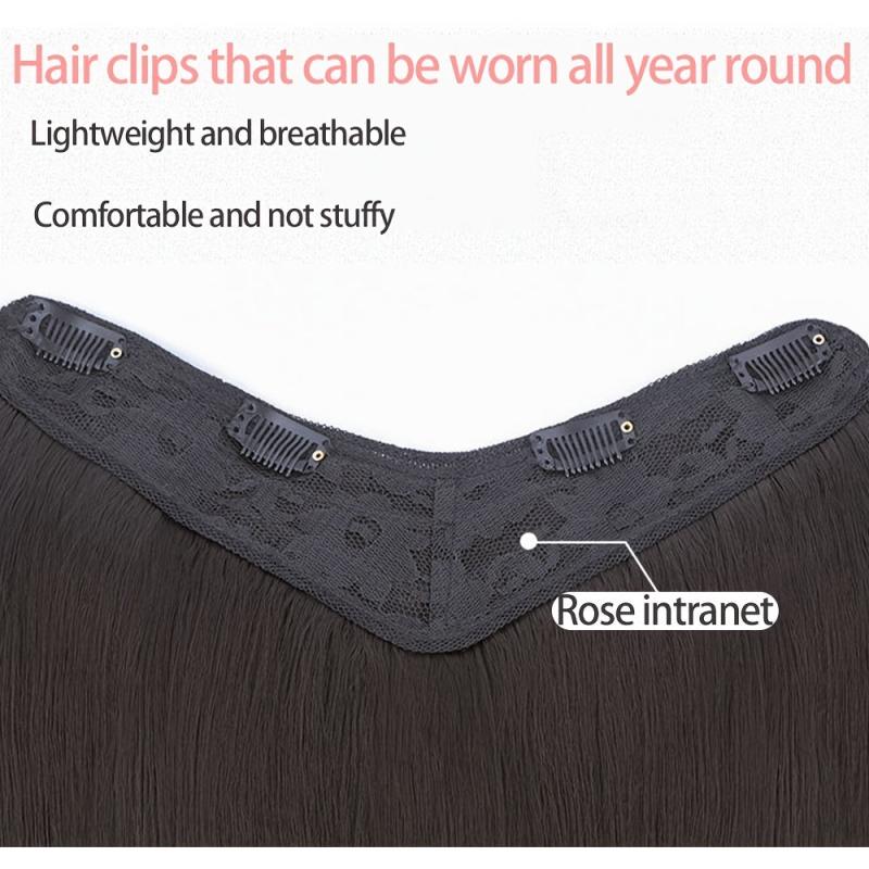 Invisible Clip In Hair Pad Hair Extension Synthetic Wig
