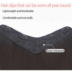 Invisible Clip In Hair Pad Hair Extension Synthetic Wig