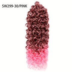 Long Curly Hair Synthetic Crochet Hair Extensions Natural Look