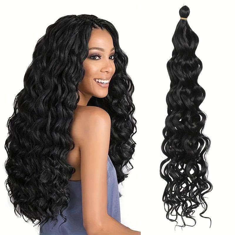Long Curly Hair Synthetic Crochet Hair Extensions Natural Look