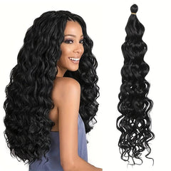 Long Curly Hair Synthetic Crochet Hair Extensions Natural Look