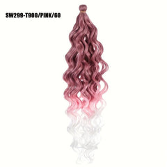 Long Curly Hair Synthetic Crochet Hair Extensions Natural Look