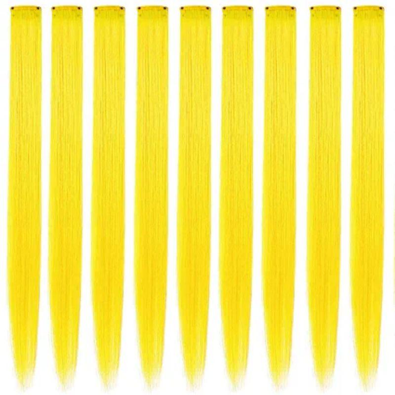 9PCS Colored Clip In Hair Extensions Hair Extensions For Women Girls