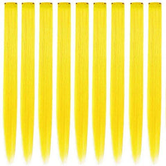 9PCS Colored Clip In Hair Extensions Hair Extensions For Women Girls