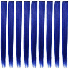 9PCS Colored Clip In Hair Extensions Hair Extensions For Women Girls