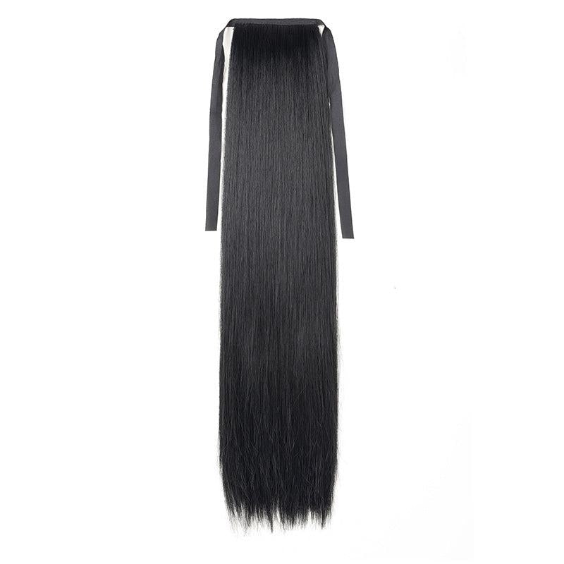 Bandage Ponytail Clip In Synthetic Hair Extension Wrap Around Straight Ponytail