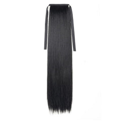 Bandage Ponytail Clip In Synthetic Hair Extension Wrap Around Straight Ponytail
