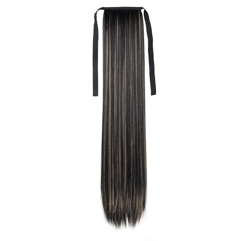 Bandage Ponytail Clip In Synthetic Hair Extension Wrap Around Straight Ponytail