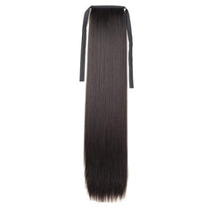 Bandage Ponytail Clip In Synthetic Hair Extension Wrap Around Straight Ponytail