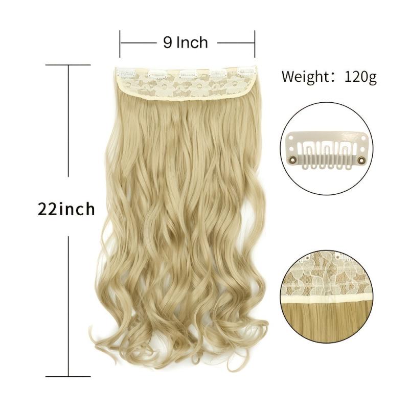 Long Curly Wave Clip-In Synthetic Hair Extensions for Women