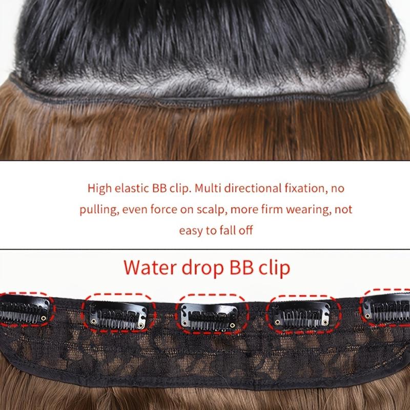 Long Curly Wave Clip-In Synthetic Hair Extensions for Women