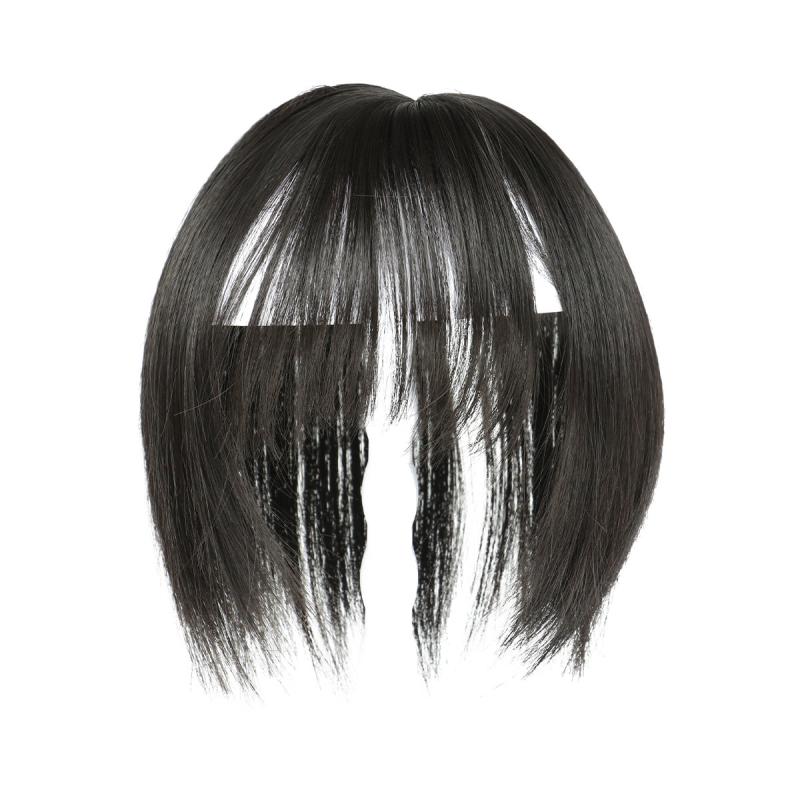 Clip In Bangs Synthetic Hair Clip On Air Fringe Hairpiece