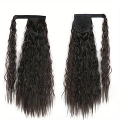 Long Curly Ponytail Wig Natural Water Wavy Hair