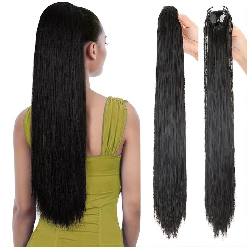 Synthetic Claw Clip On Ponytail Hair Extension for Women