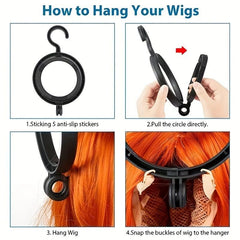 Portable Wig Storage Rack - Wigs Hanging Holder