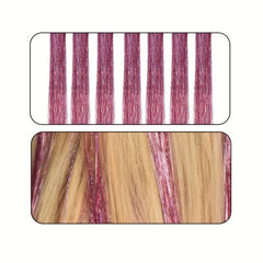 7pcs Y2K Tinsel Hair Extension - Rainbow Colors
