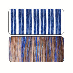 7pcs Y2K Tinsel Hair Extension - Rainbow Colors