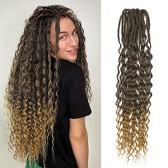 60 96 Cm Blonde Dreadlock Extensions With Curly Ends