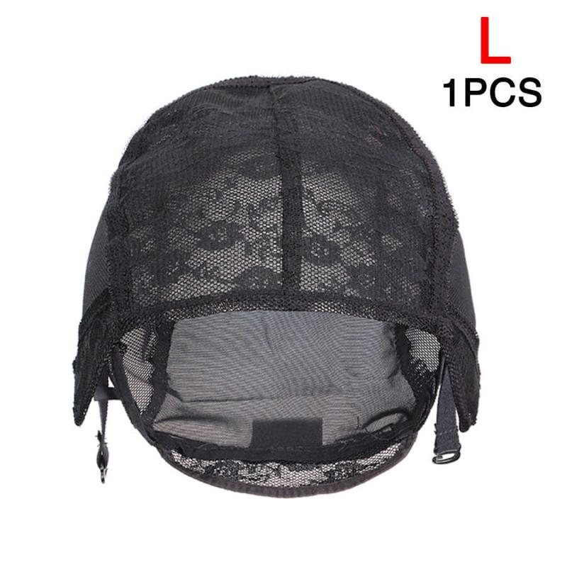 Adjustable Wig Cap with Elastic Band and Straps S M L XL