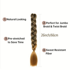 Ombre Braiding Hair 66 04cm Pre Stretched High Temperature