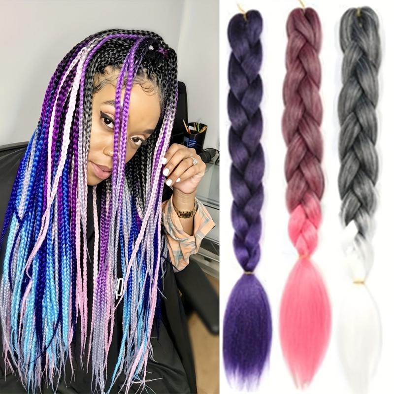 Ombre Braiding Hair 66 04cm Pre Stretched High Temperature