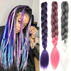 Ombre Braiding Hair 66 04cm Pre Stretched High Temperature