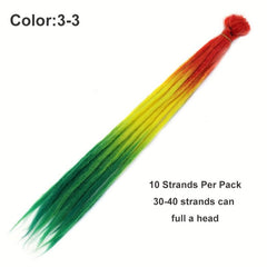 60 96 Cm Synthetic Dreadlock Crochet Braids Hip Hop Style Long Dreads