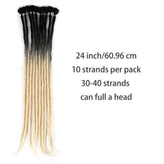 60 96 Cm Synthetic Dreadlock Crochet Braids Hip Hop Style Long Dreads