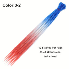 60 96 Cm Synthetic Dreadlock Crochet Braids Hip Hop Style Long Dreads