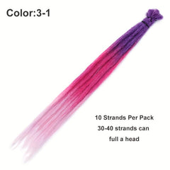 60 96 Cm Synthetic Dreadlock Crochet Braids Hip Hop Style Long Dreads