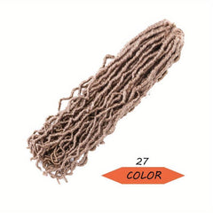 45 72 Cm Soft Locs Crochet Hair Extensions Curly Faux Locs Crochet Braid